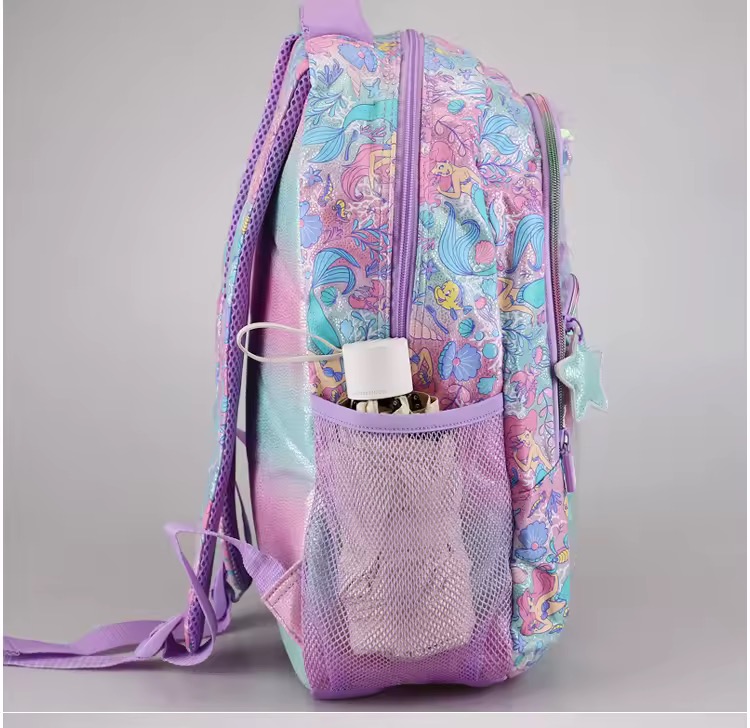 PLECAK PIÓRNIK CEKINOWY MAŁA SYRENKA ARIEL - obrazek 5