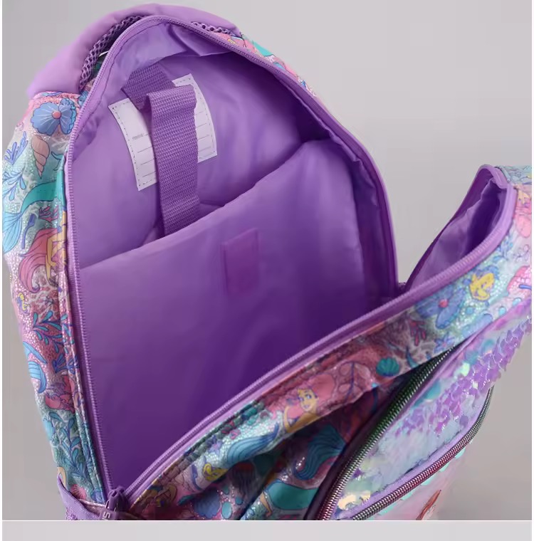 PLECAK PIÓRNIK CEKINOWY MAŁA SYRENKA ARIEL - obrazek 7