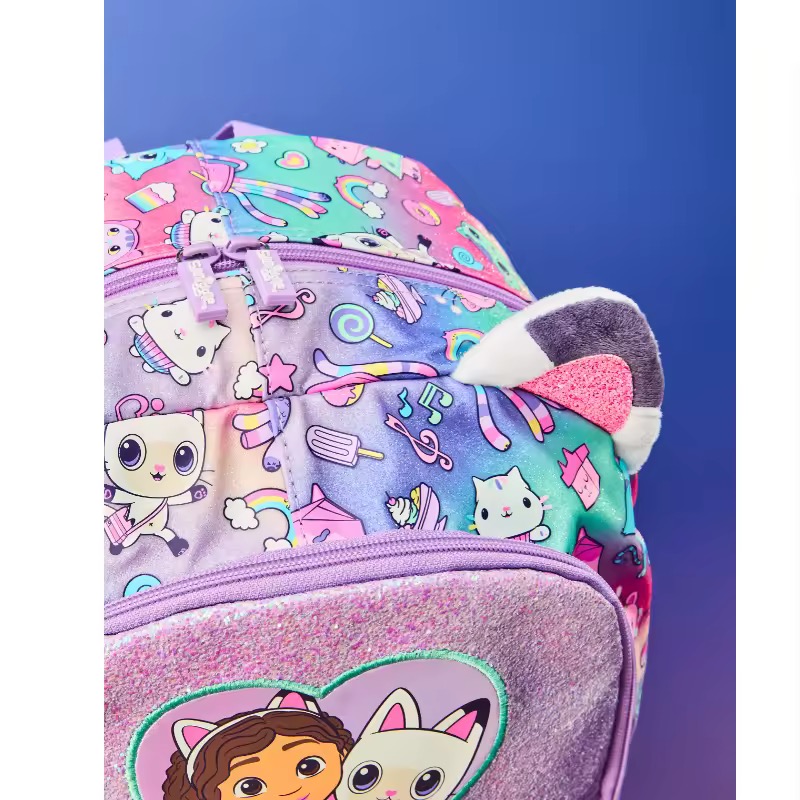 PLECAK PIÓRNIK BROKATOWY KOCI DOMEK GABI - obrazek 5