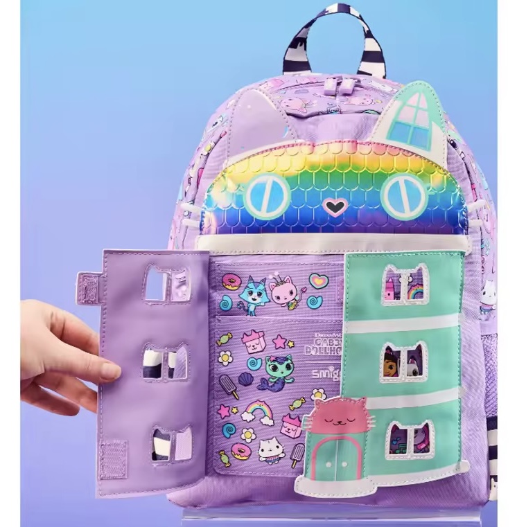 PLECAK PIÓRNIK KOCI DOMEK GABI Z DRZWIAMI