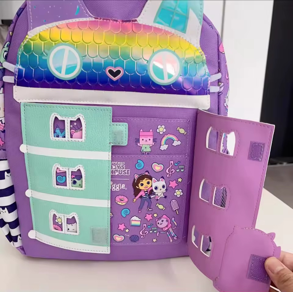 PLECAK PIÓRNIK KOCI DOMEK GABI Z DRZWIAMI - obrazek 7