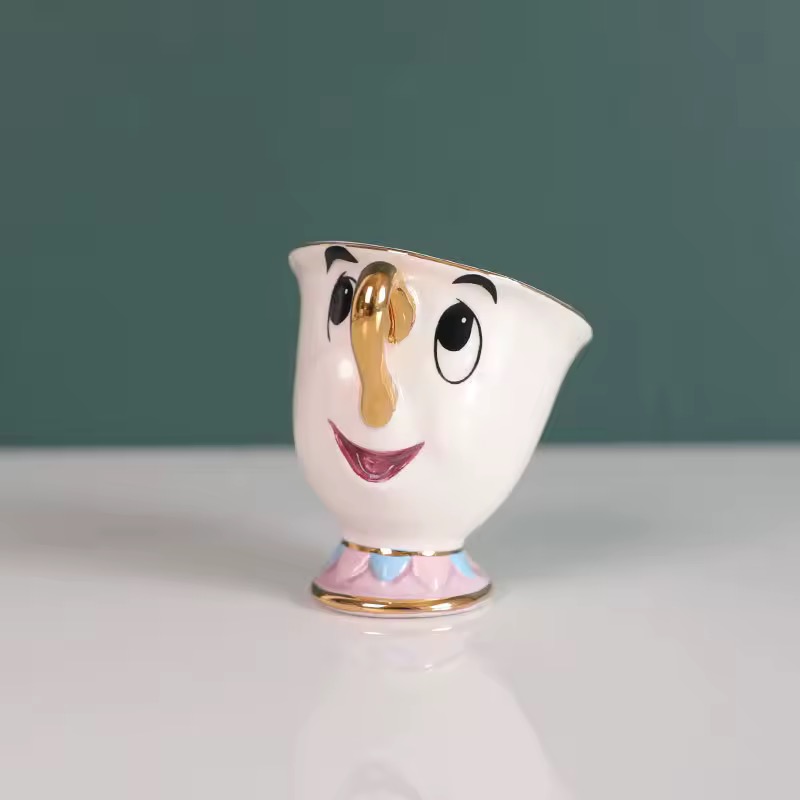 PIĘKNA I BESTIA IMBRYCZEK I FILIŻANKA ZESTAW Z PORCELANY - obrazek 4