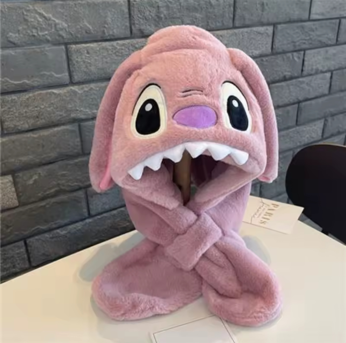 2 w 1 CZAPKA STITCH SZALIK / 2 KOLORY - obrazek 4