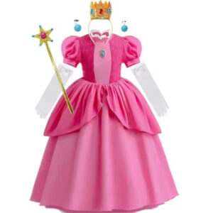 PRZEBRANIE KOSTIUM KSIĘŻNICZKA PEACH MARIO R. 110-150