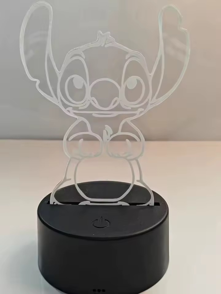 LAMPKA 3D LED STITCH / 2 WZORY - obrazek 5