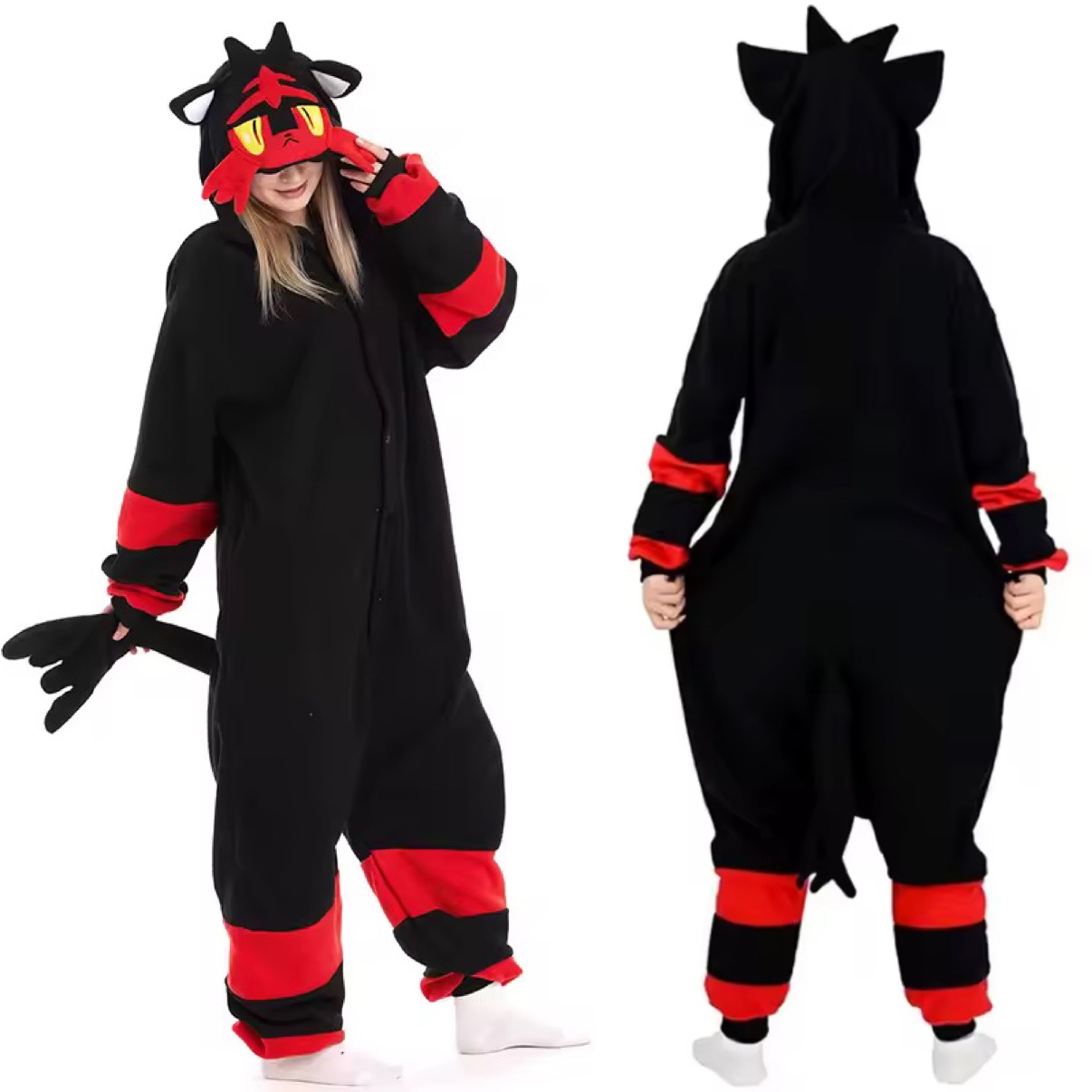 PIŻAMA POKEMON LITTEN ONESIE DRES KIGURUMI