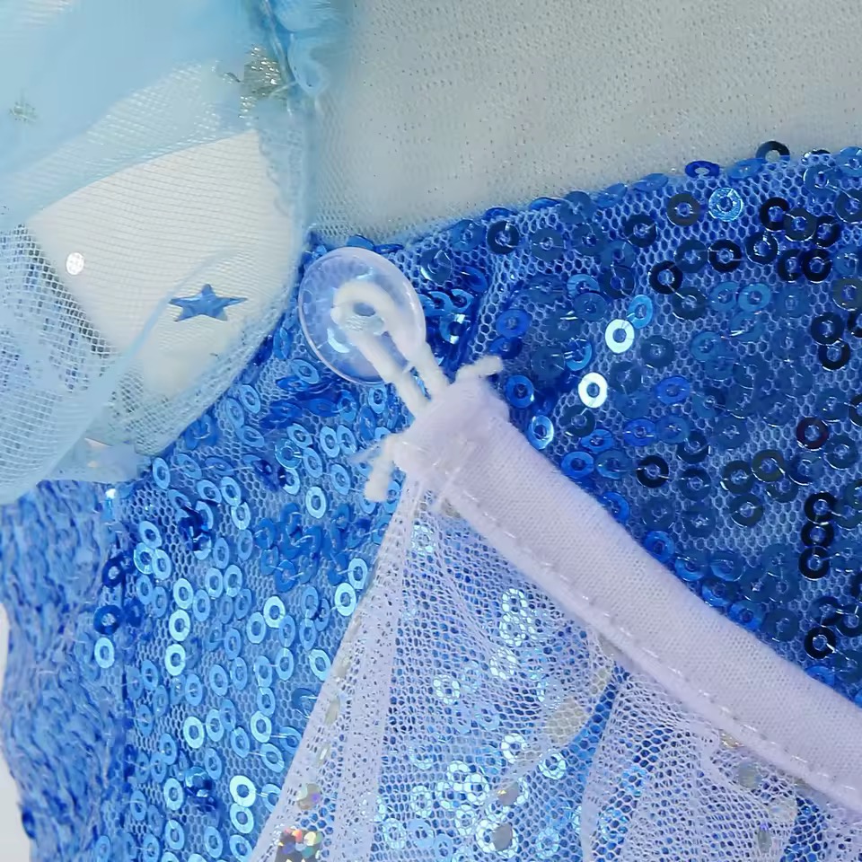 PRZEBRANIE KOSTIUM ELSA FROZEN Z PERUKĄ R. 110-150 - obrazek 6