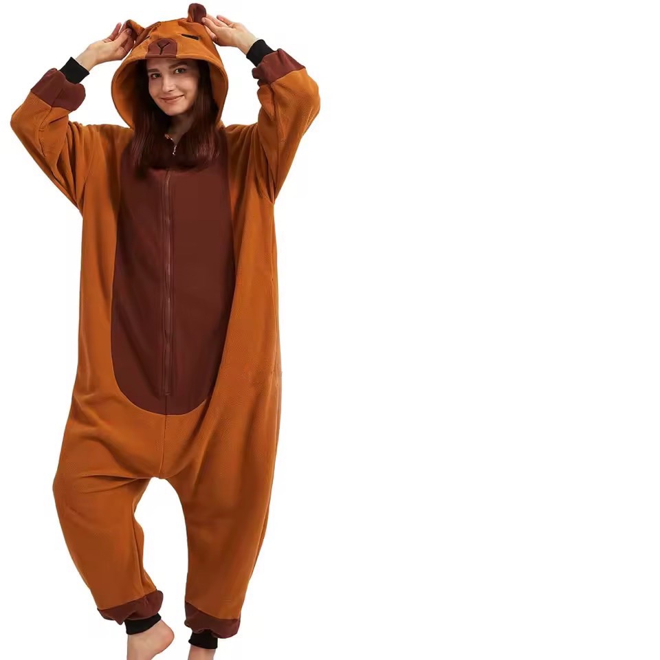 PIŻAMA KAPIBARA ONESIE DRES KIGURUMI - obrazek 2