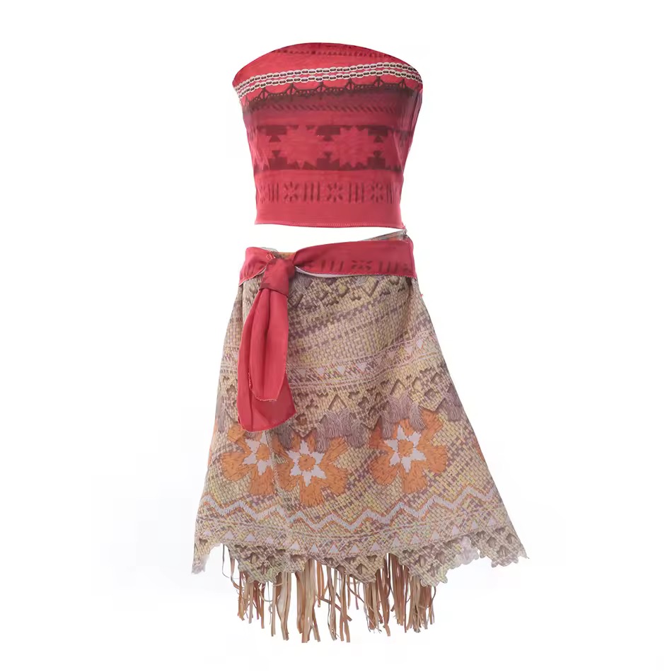 PRZEBRANIE KOSTIUM VAIANA Z PERUKĄ R. 100-150 - obrazek 2