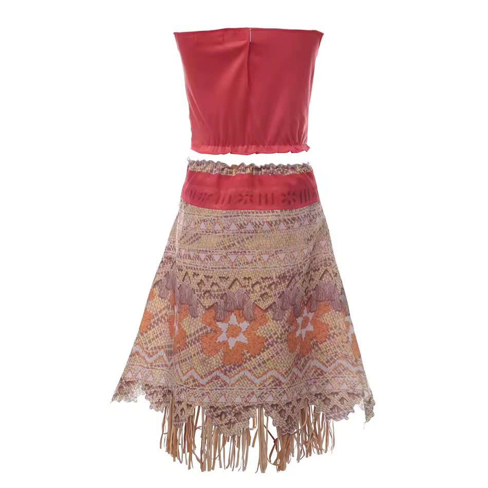 PRZEBRANIE KOSTIUM VAIANA Z PERUKĄ R. 100-150 - obrazek 4