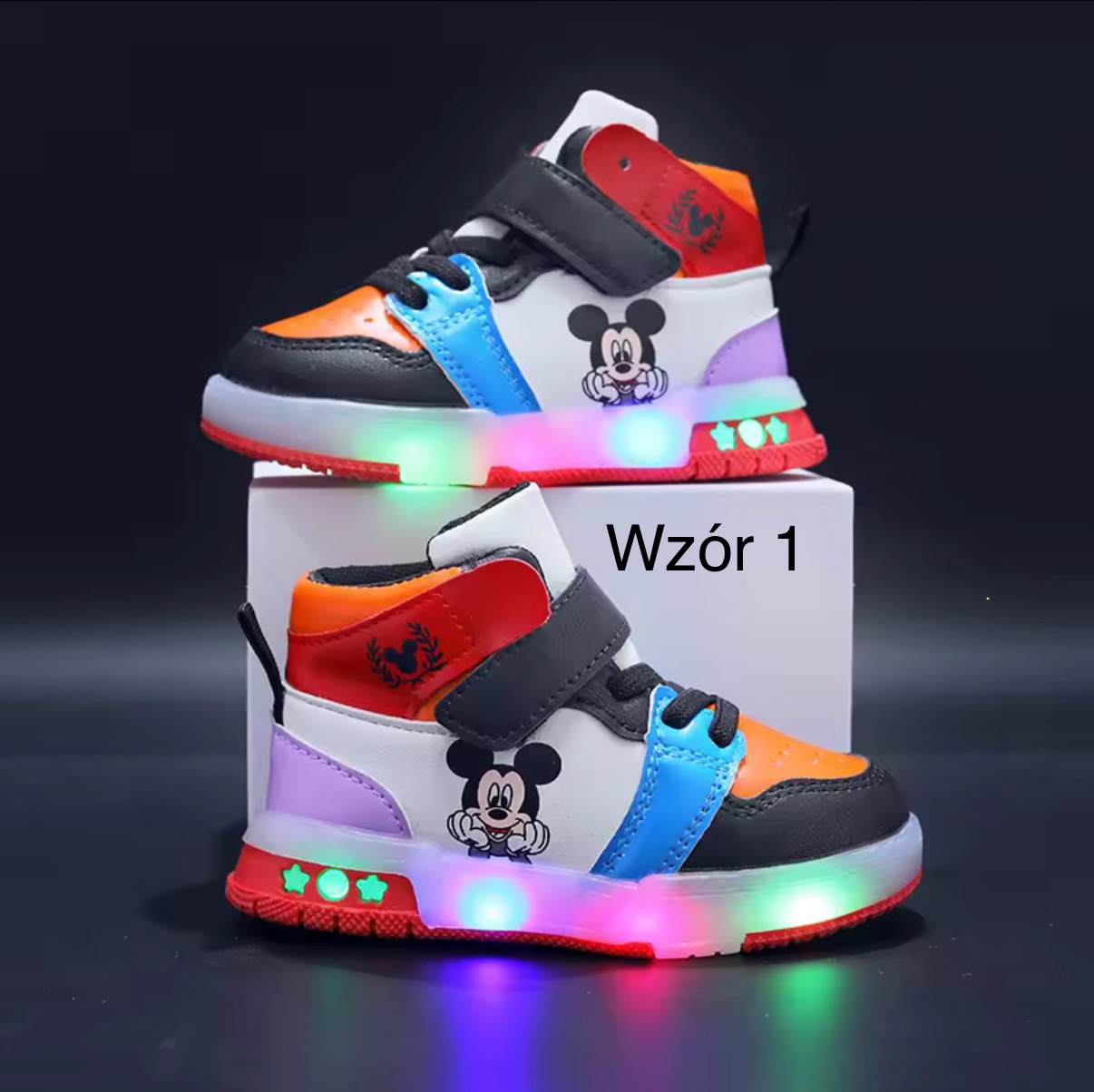 ŚWIECĄCE BUTY SPORTOWE SNEAKERSY MINNIE MICKEY / R.21-30 - obrazek 2