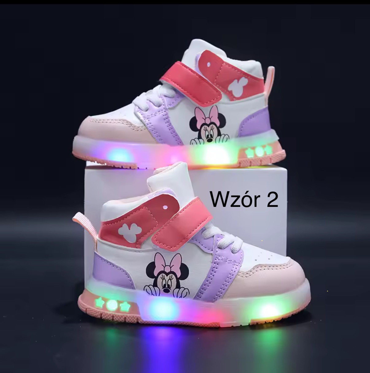 ŚWIECĄCE BUTY SPORTOWE SNEAKERSY MINNIE MICKEY / R.21-30 - obrazek 3