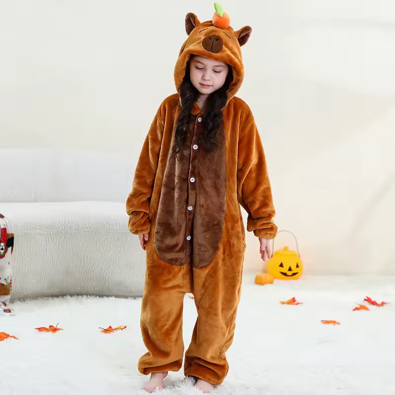 PIŻAMA KAPIBARA DLA DZIECI ONESIE KIGURUMI - obrazek 2
