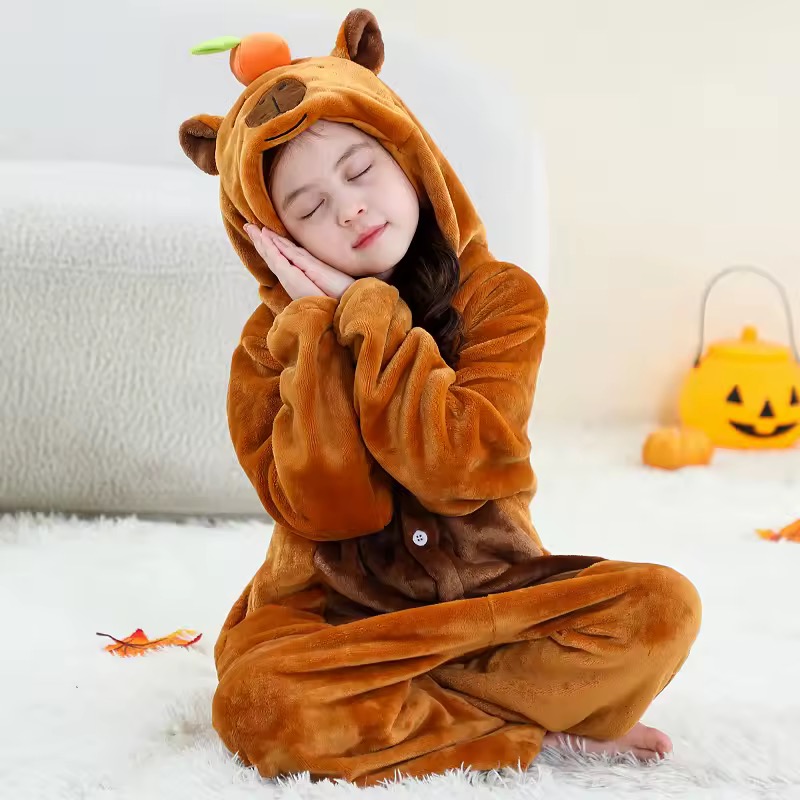 PIŻAMA KAPIBARA DLA DZIECI ONESIE KIGURUMI - obrazek 3