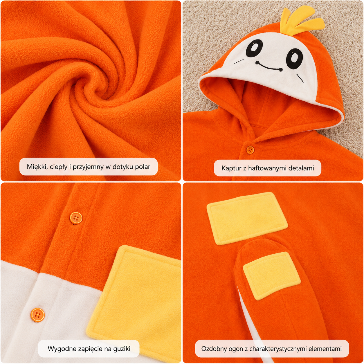 PIŻAMA FUECOCO POKEMON ONESIE DRES KIGURUMI - obrazek 4