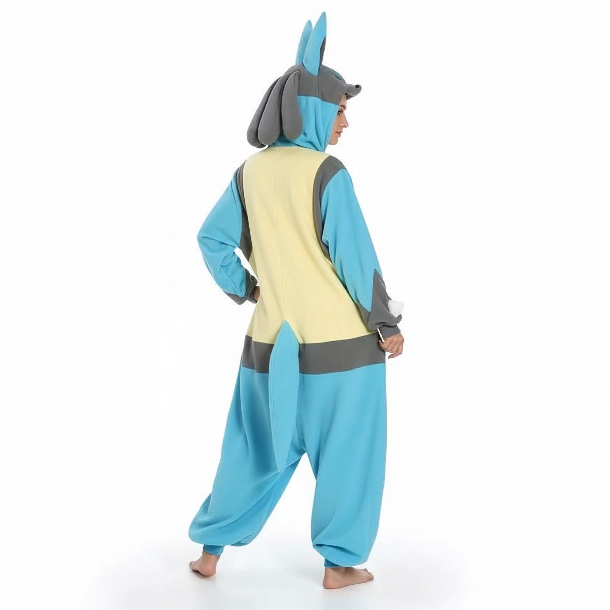 PIŻAMA LUCARIO POKEMON ONESIE DRES KIGURUMI - obrazek 4