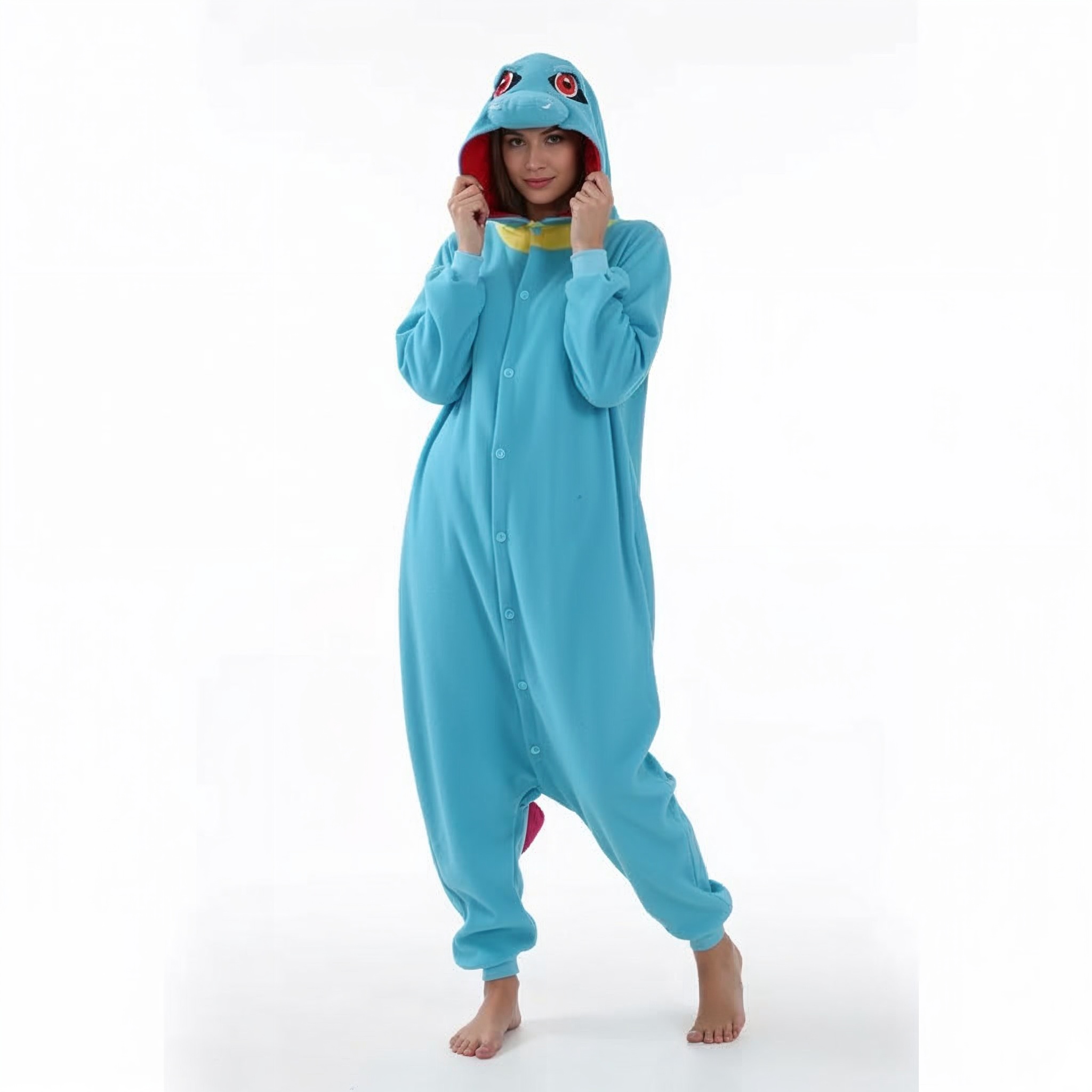 PIŻAMA TOTODILE POKEMON ONESIE DRES KIGURUMI - obrazek 2