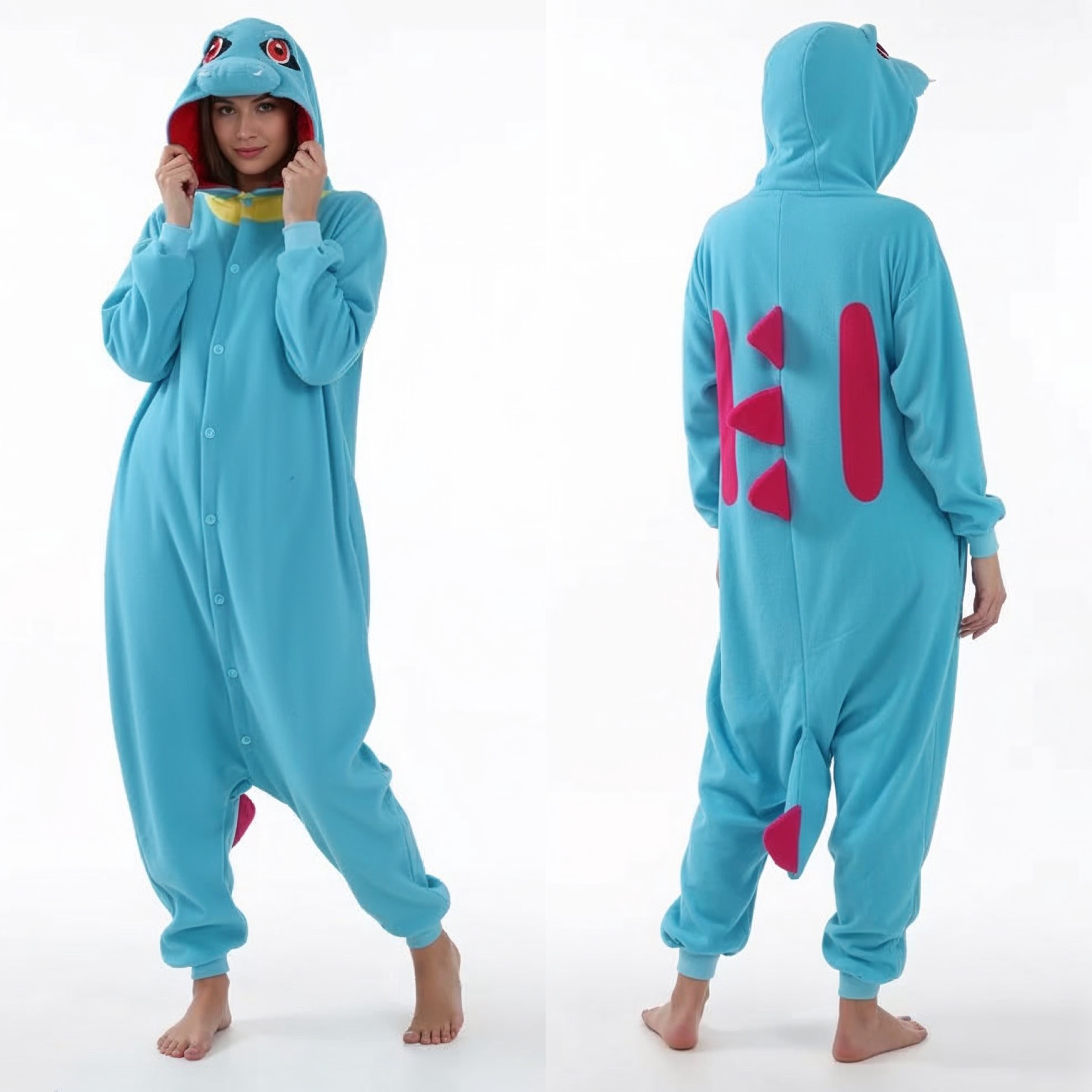 PIŻAMA TOTODILE POKEMON ONESIE DRES KIGURUMI