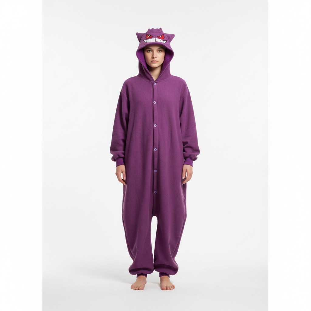 OUTLET PIŻAMA GENGAR POKEMON ONESIE DRES KIGURUMI L - obrazek 2