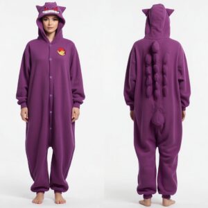 OUTLET PIŻAMA GENGAR POKEMON ONESIE DRES KIGURUMI M