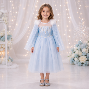 SUKIENKA ELSA KRAINA LODU Z PELERYNĄ R.90-150