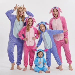 PIŻAMA NIEBIESKI STITCH / ANDZIA ONESIE DRES KOMBINEZON